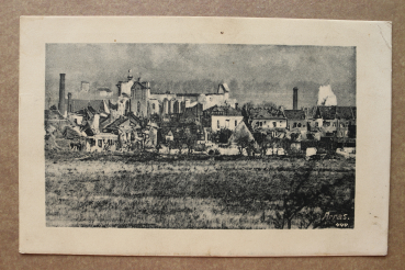 Ansichtskarte AK Arras 1914-1918 zerstörte Häuser Ruinen Schornsteine Ortsansicht Frankreich France 62 Pas de Calais